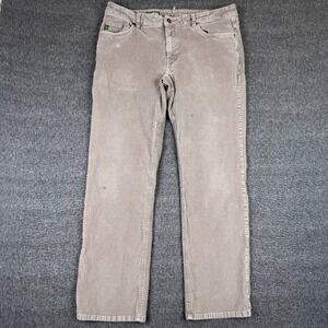 Stio Rivet Cord Corduroy Pants Mens 36R 36x32 Gray Chino Casual 5 Pocket